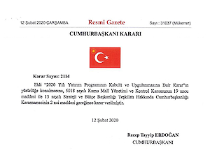 Büyükkarıştıran OSB Altyapı ve AAT İnşaatları Yapımı 2020 Yılı Yatırım Programına Alınmıştır