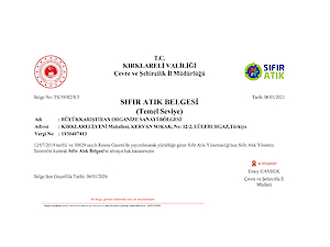 Sıfır Atık Belgesi